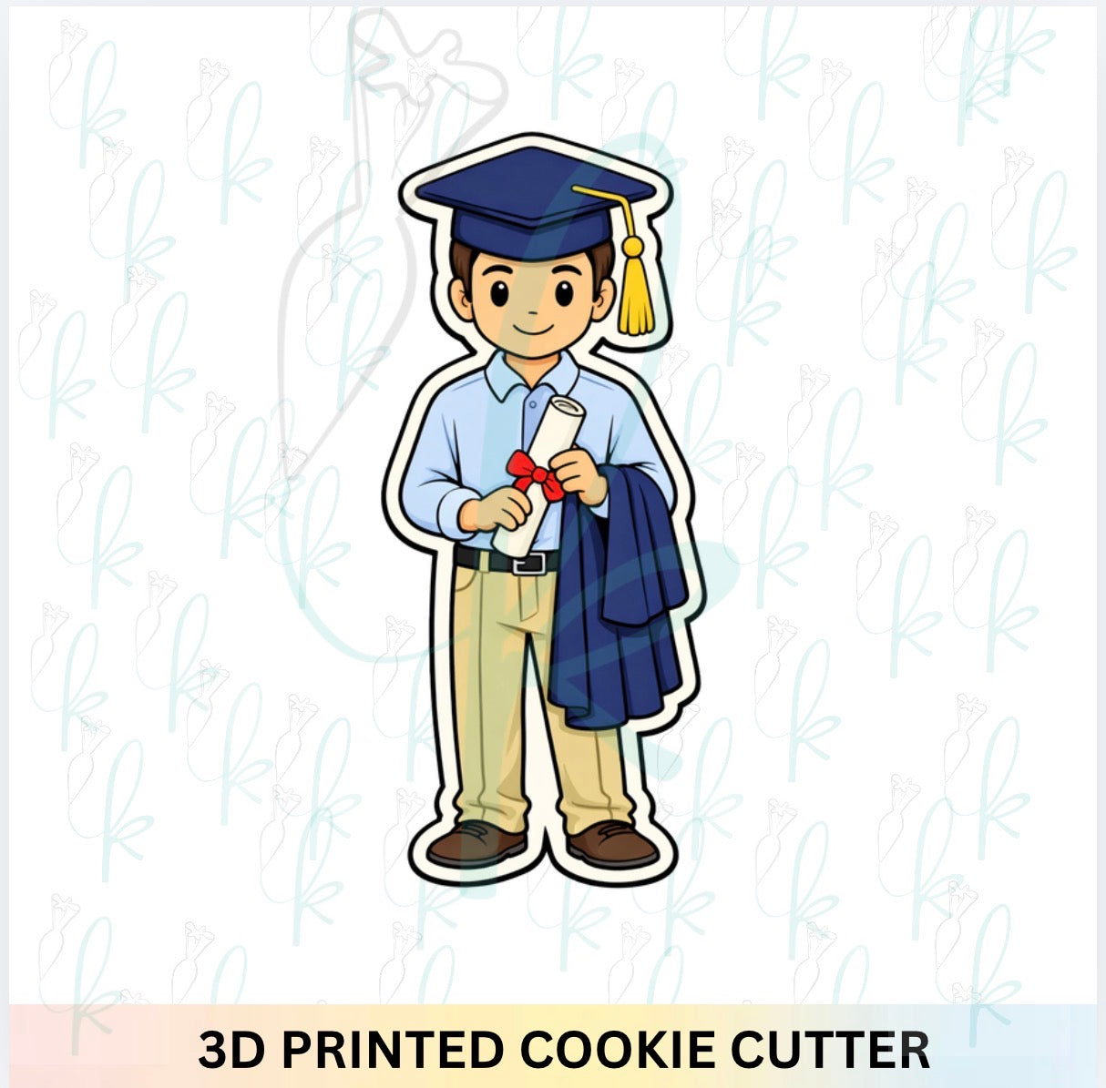 Graduation Guy Cookie Cutter