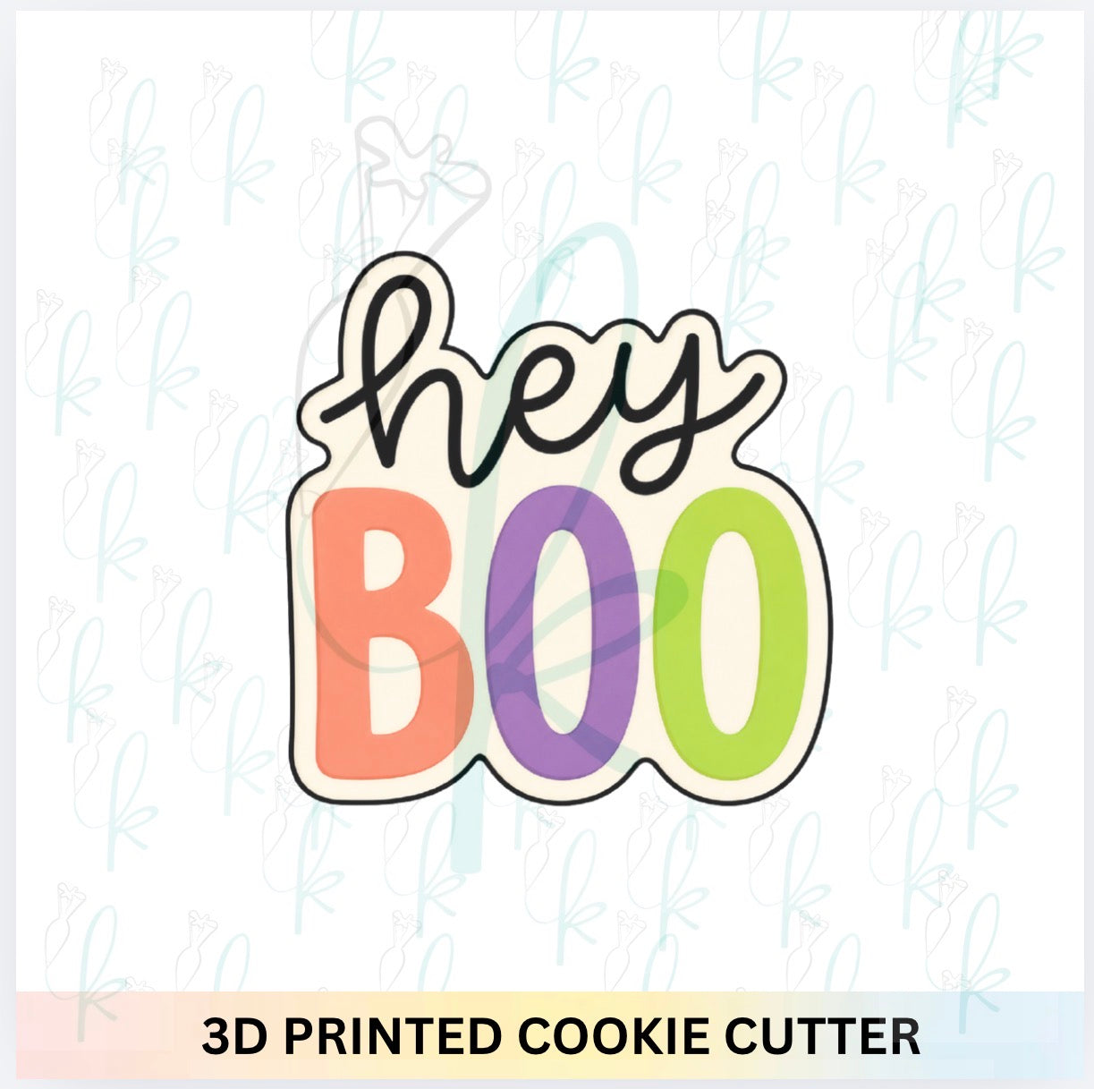 Hey Boo Plaque Cookie Cutter