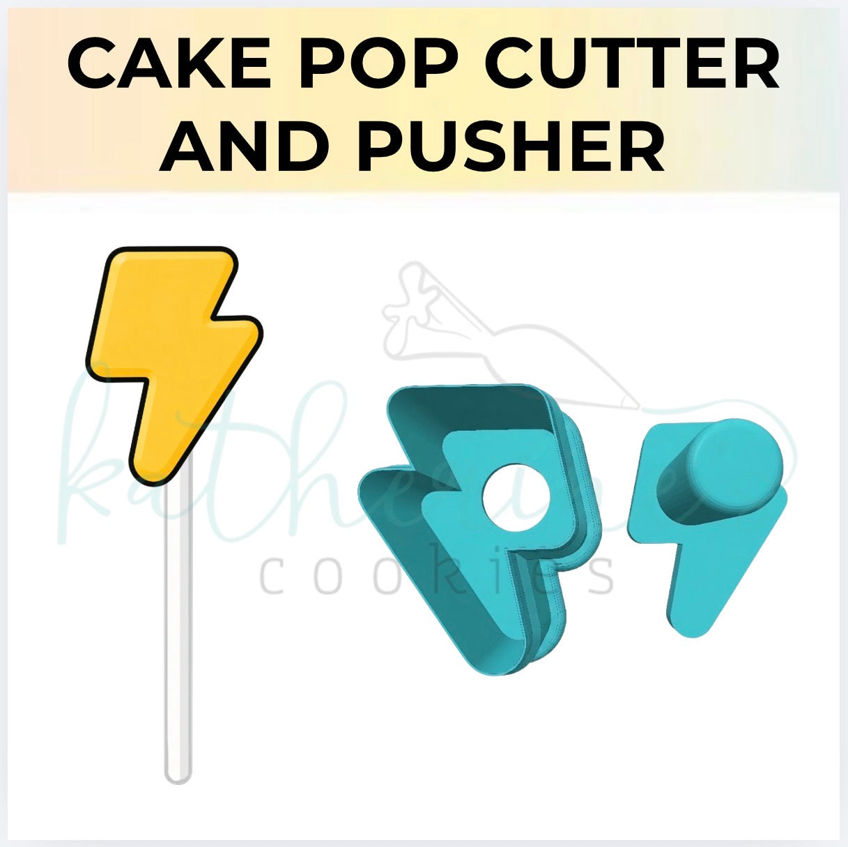 Lightning Bolt - Cake Pop Cutter and Pusher