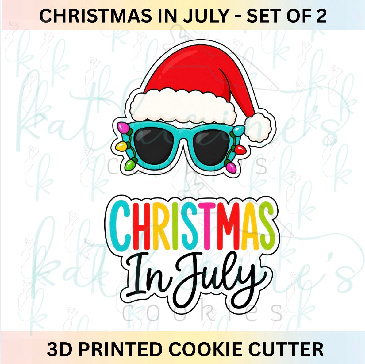 Christmas in July Set of 2 Cookie Cutters
