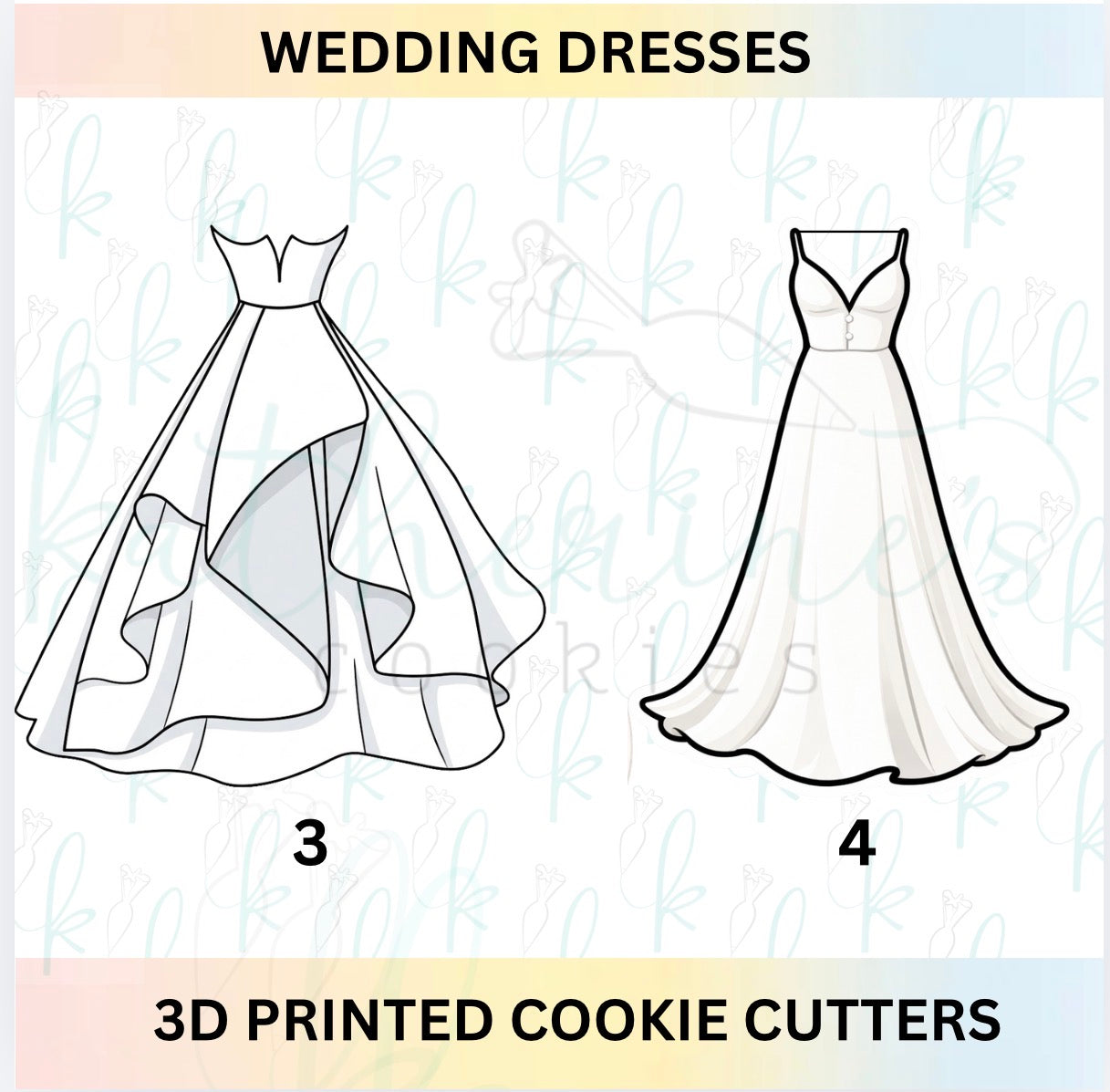Wedding Dress Cookie Cutters