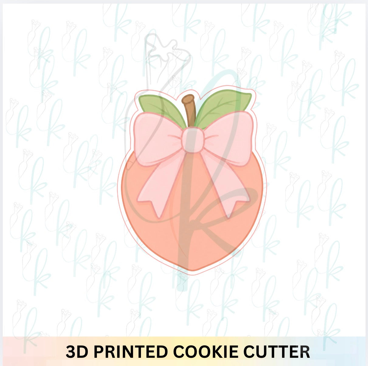 Peach with Bow Cookie Cutter