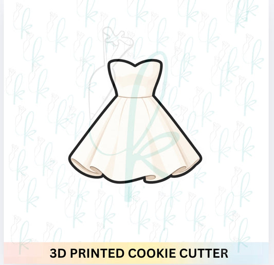 Mini Wedding Dress Cookie Cutter