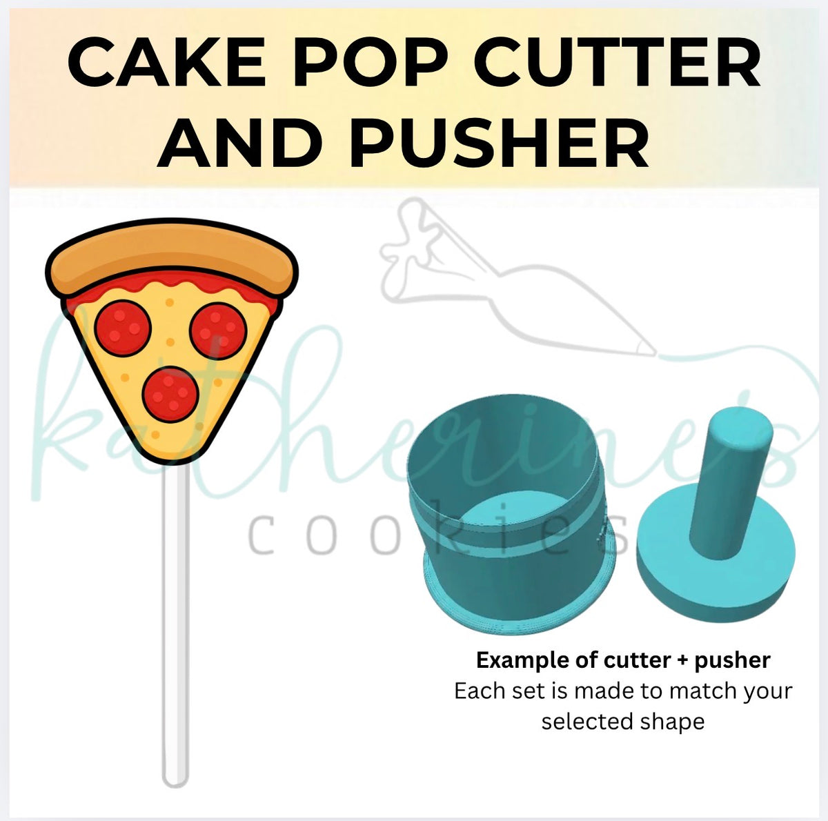 Pizza - Cake Pop Cutter and Pusher