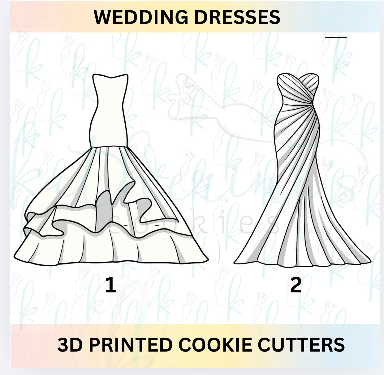 Wedding Dress Cookie Cutters