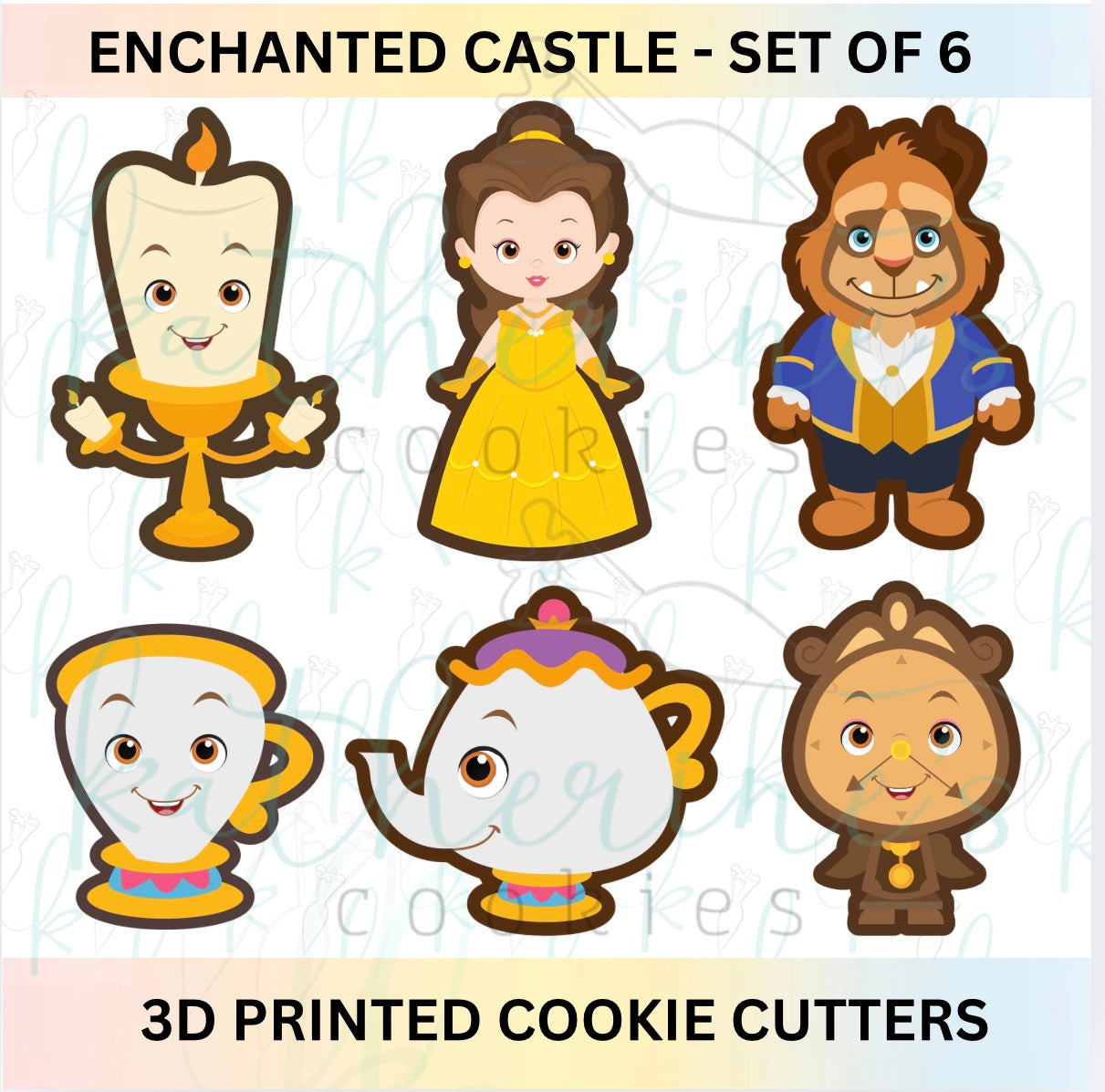 Enchanted Castle  - Set of 6 Cookie Cutters