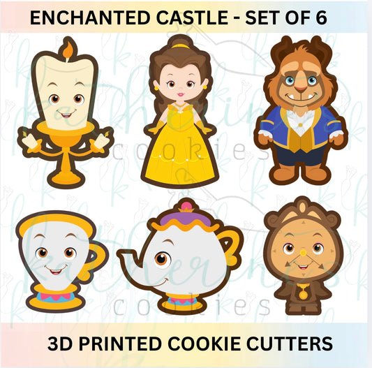 Enchanted Castle  - Set of 6 Cookie Cutters