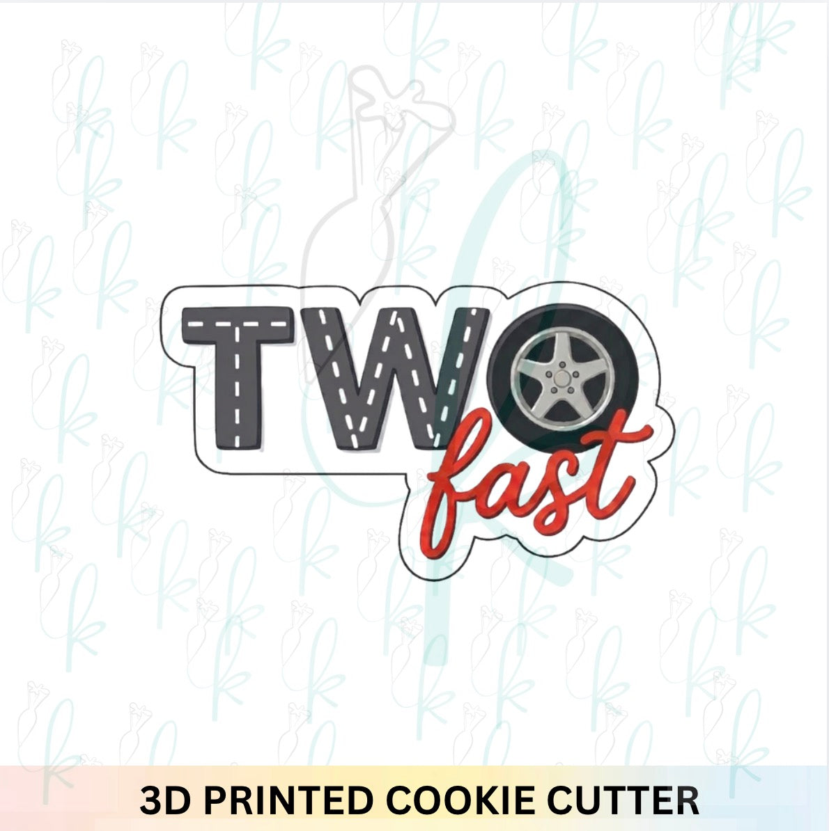 Two Fast Plaque Cookie Cutter