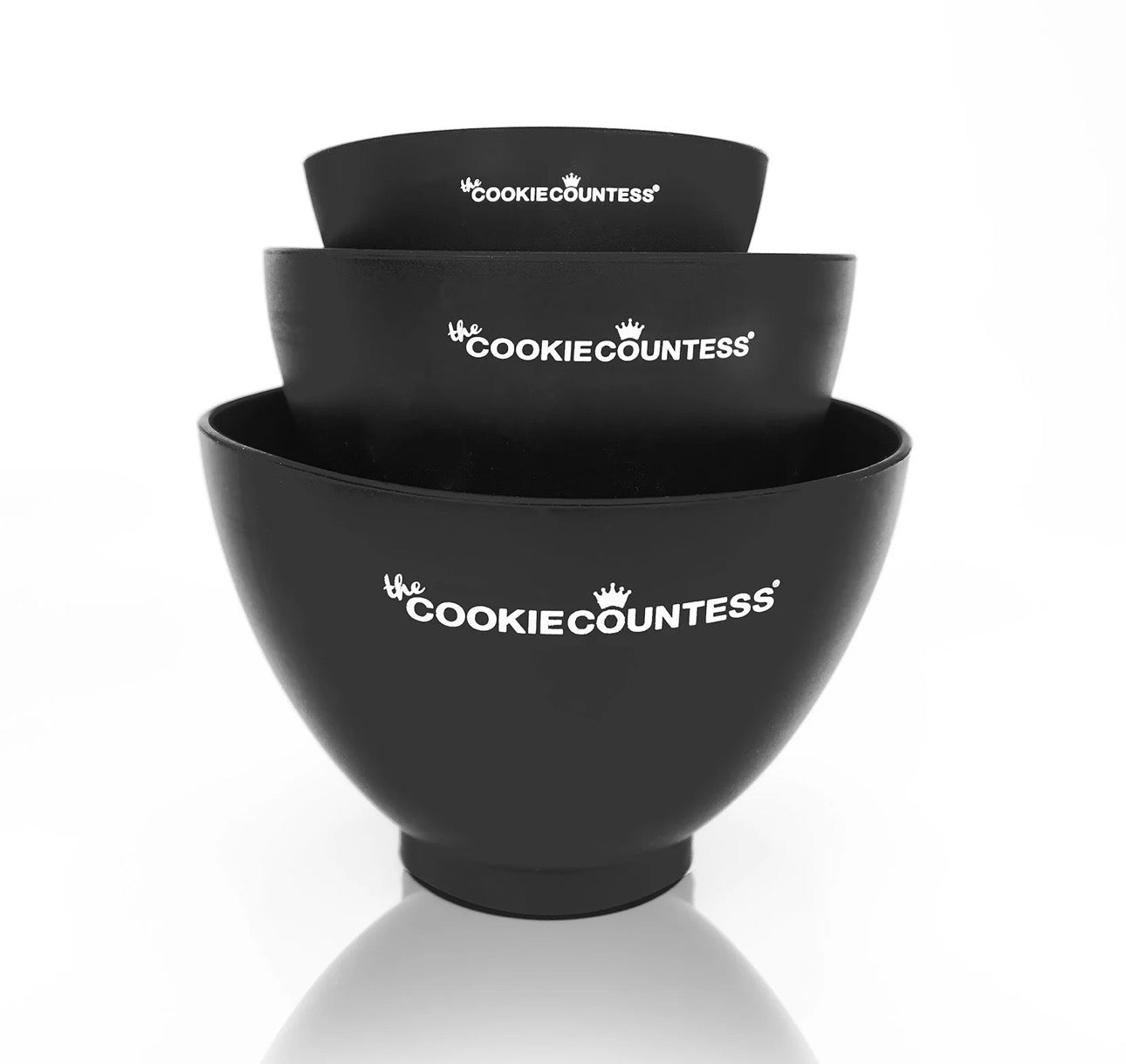 Mini Silicone Bowl Set of 3 | Cookie Countess | Small Silicone Icing Bowls