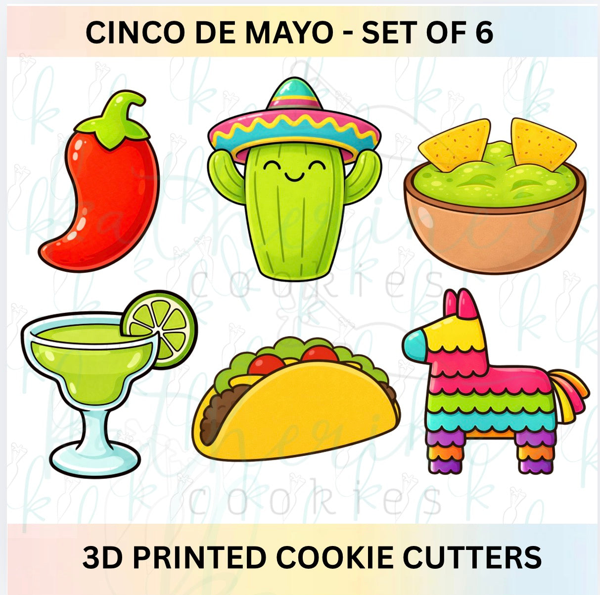 Cinco de Mayo - Set of 6 Cookie Cutters