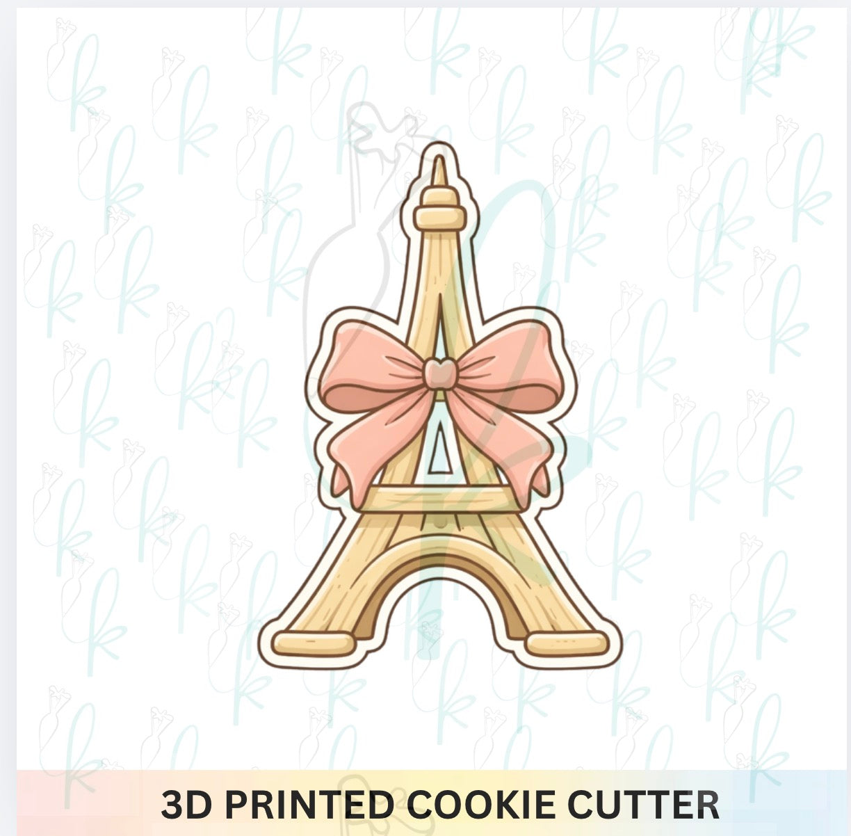 Bow Eiffel Tower Cookie Cutter