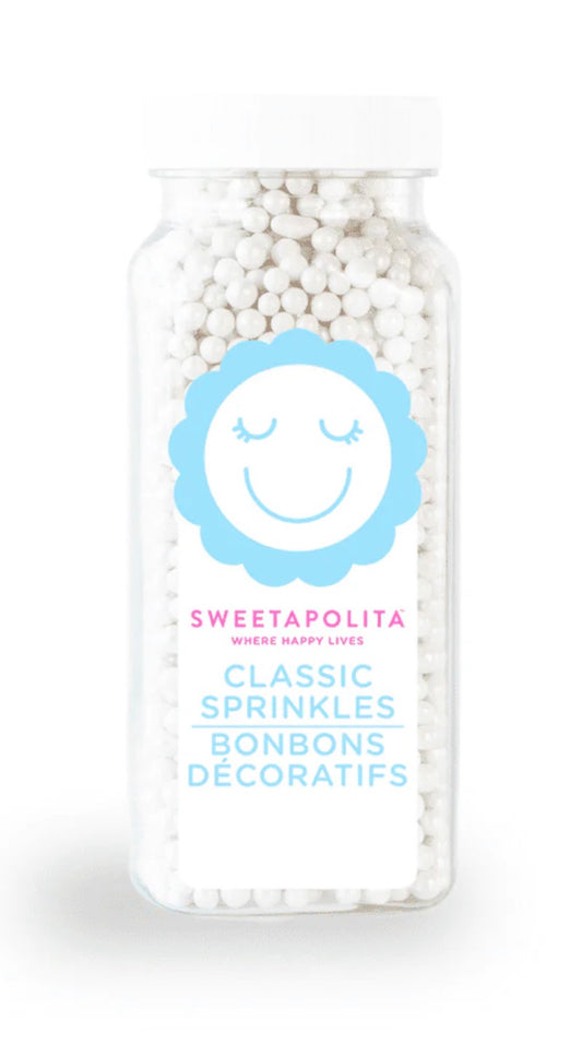 Sweetapolita White Shimmer Pearls, 4 oz