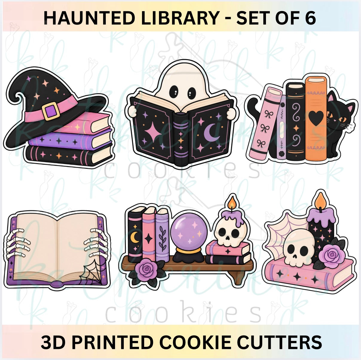 Haunted Library - Set of 6 Cookie Cutters