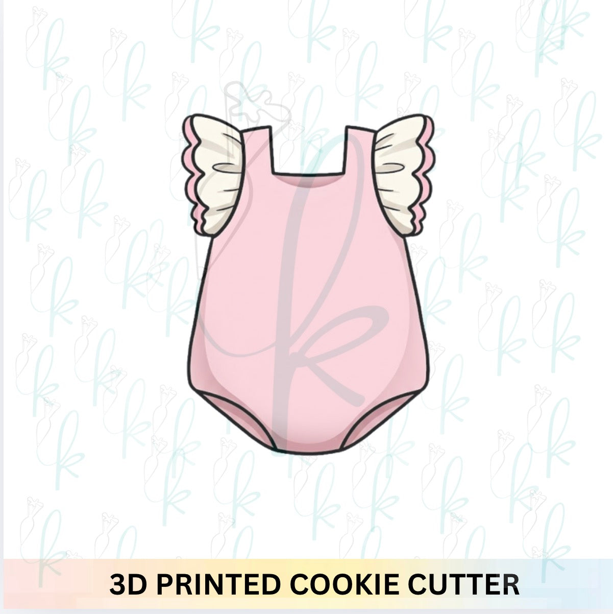 Ruffled Sleeve Baby Onesie Cookie Cutter