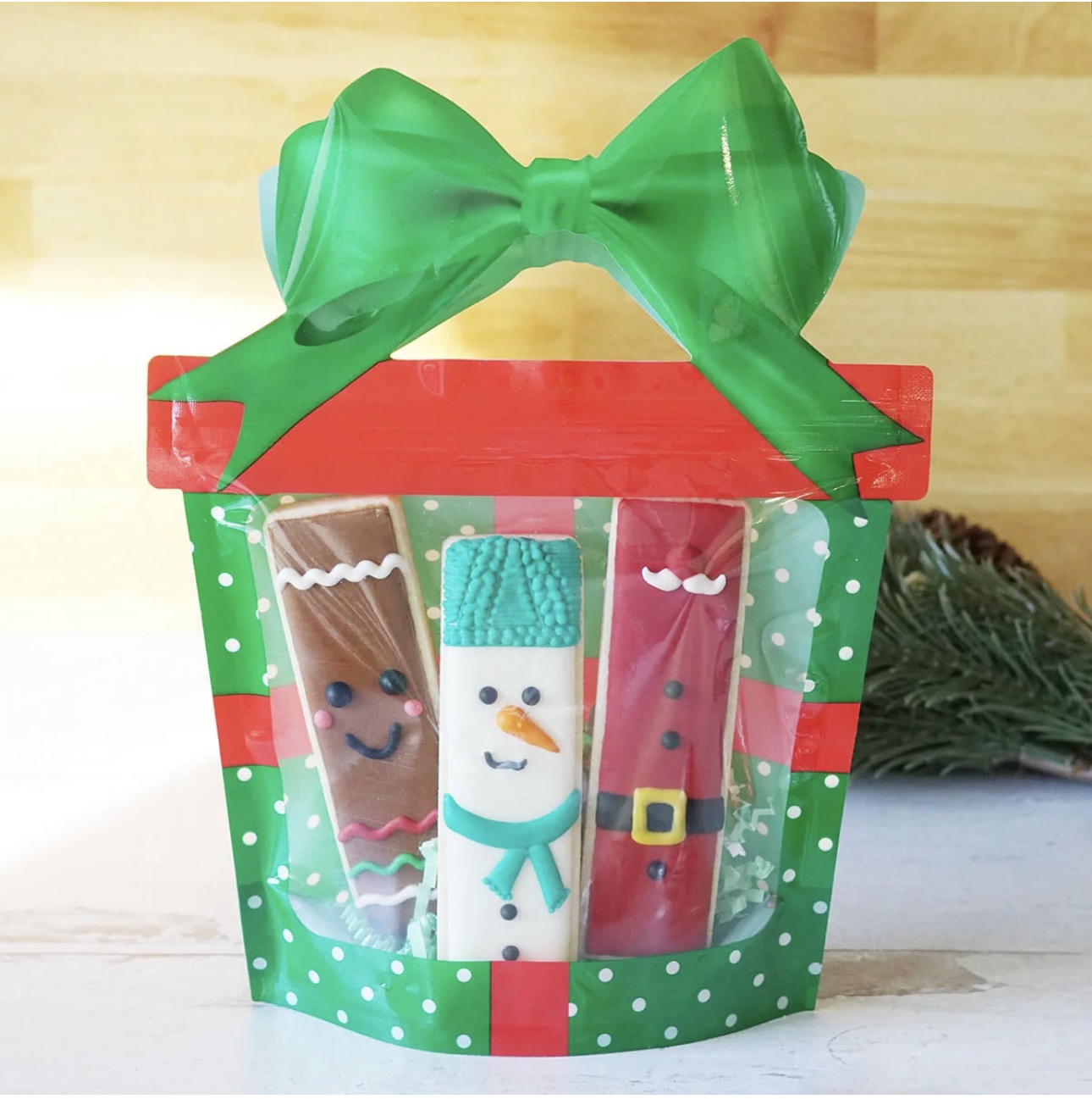 Green Gift Cookie Bag | Cookie Countess Cookie Packaging Bags | Set of 10 Bags