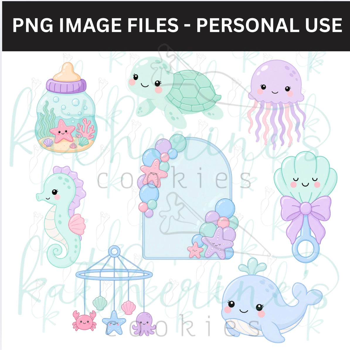 Sea You Soon PNG Images - set of 8