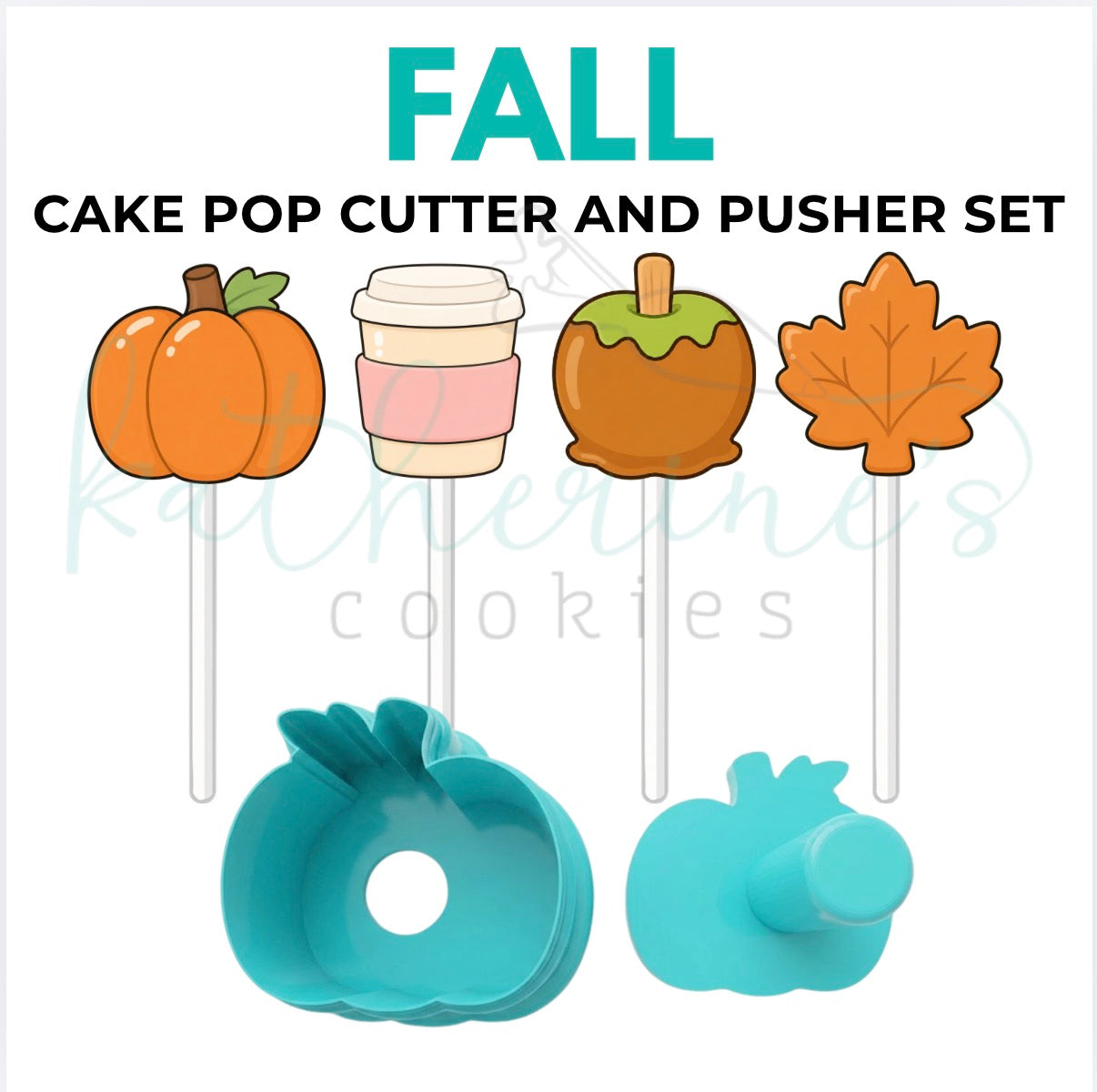 Fall Set - Cake Pop Cutters and Pushers