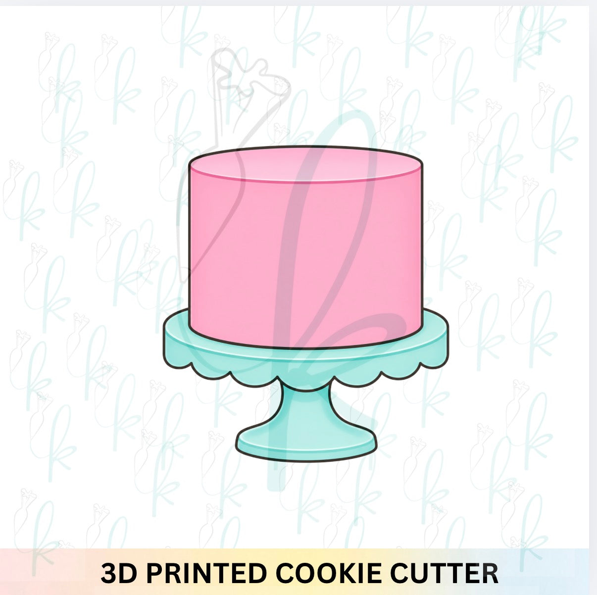Cake on Stand Cookie Cutter