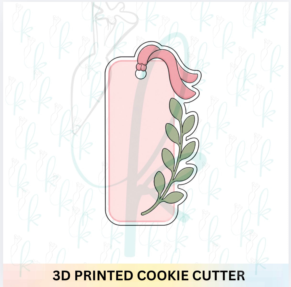 Greenery Bookmark Cookie Cutter
