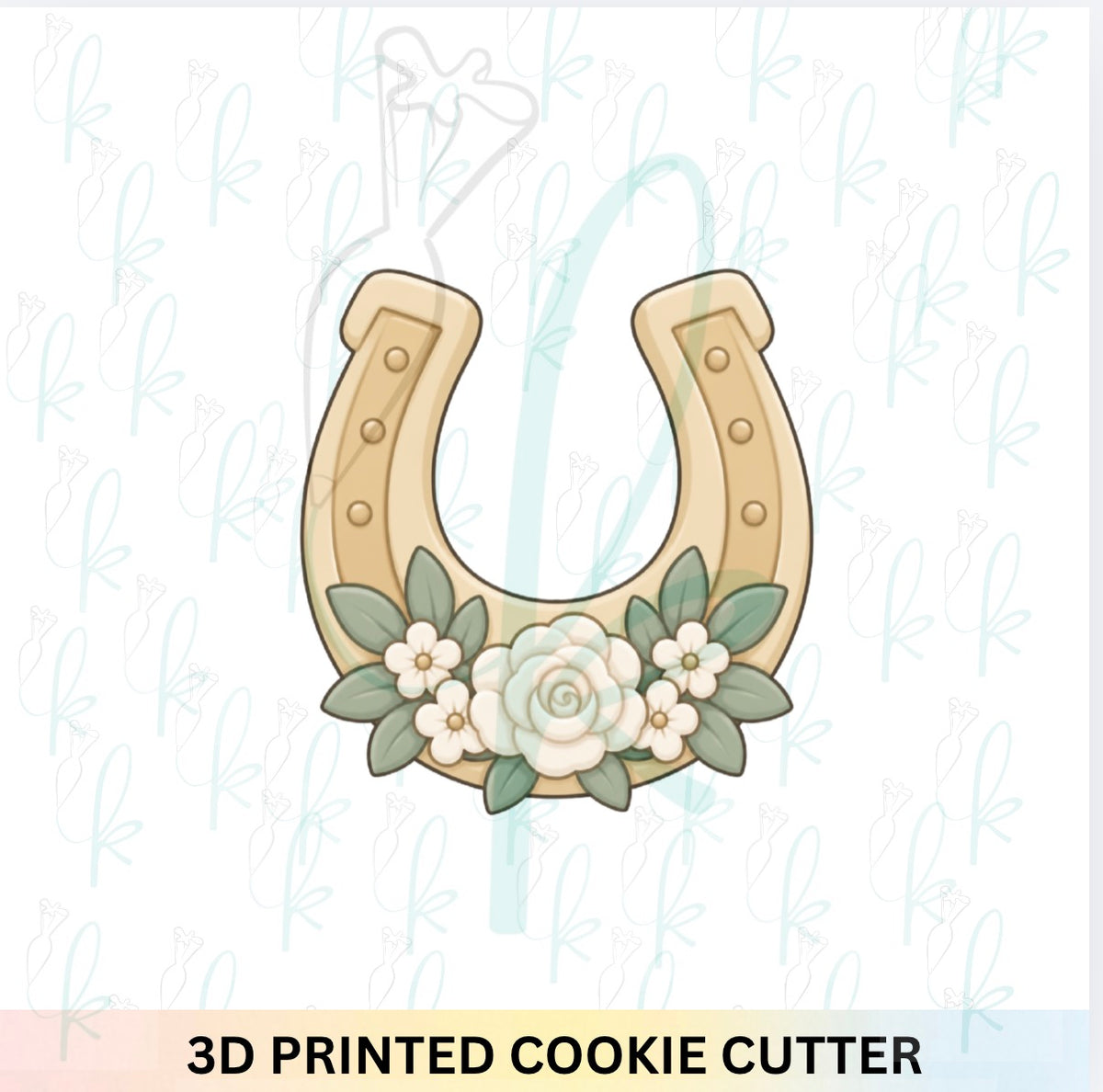 Floral Horseshoe Cookie Cutter