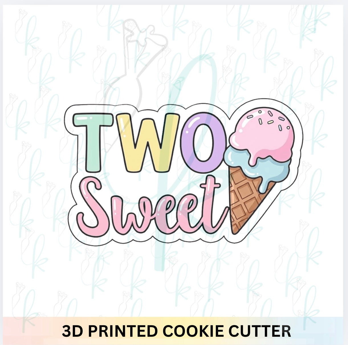 Two Sweet Plaque Cookie Cutter