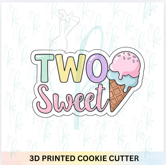 Two Sweet Plaque Cookie Cutter