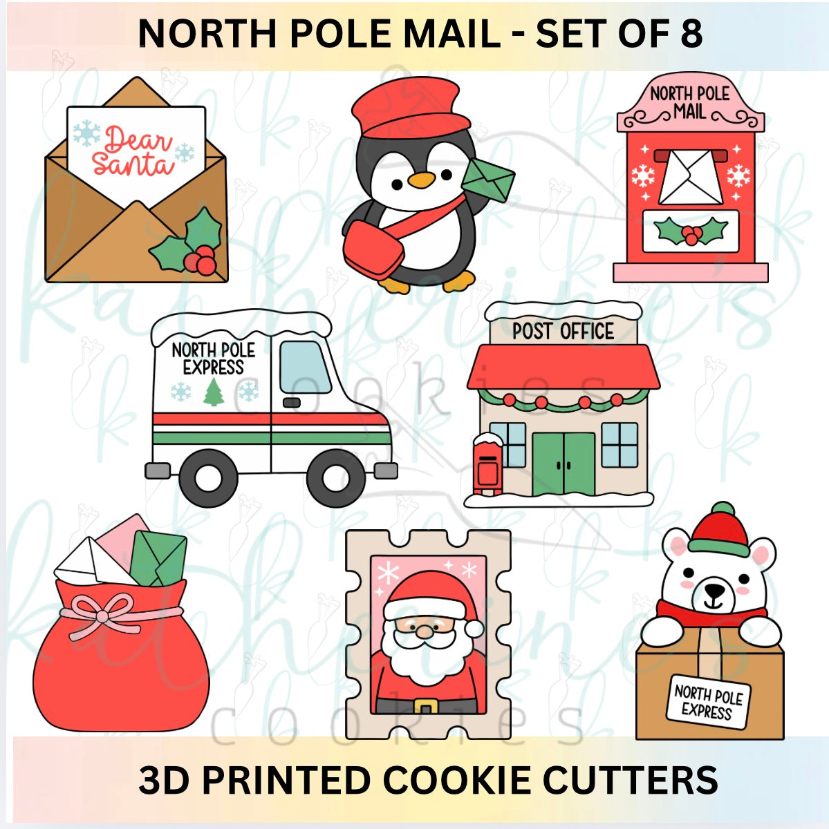 North Pole Mail - Set of 8 Cookie Cutters