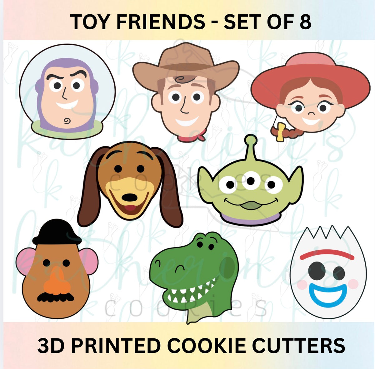 Toy Characters - Set of 8 Cookie Cutters