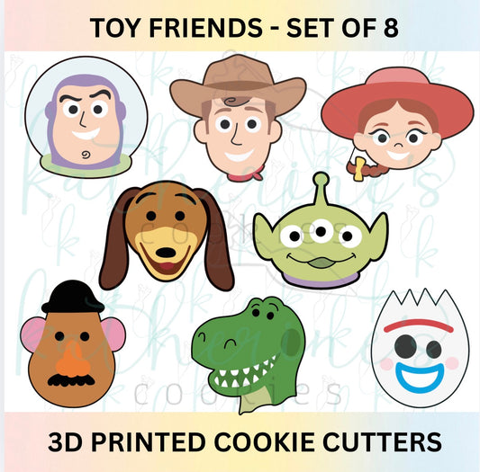 Toy Characters - Set of 8 Cookie Cutters