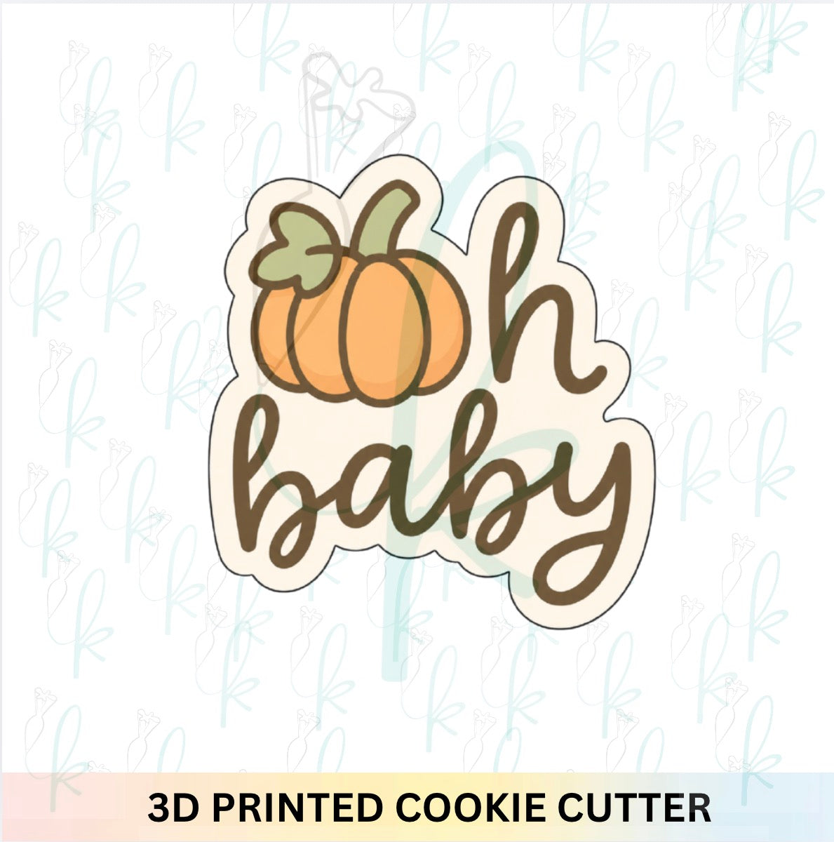Pumpkin Oh Baby Cookie Cutter