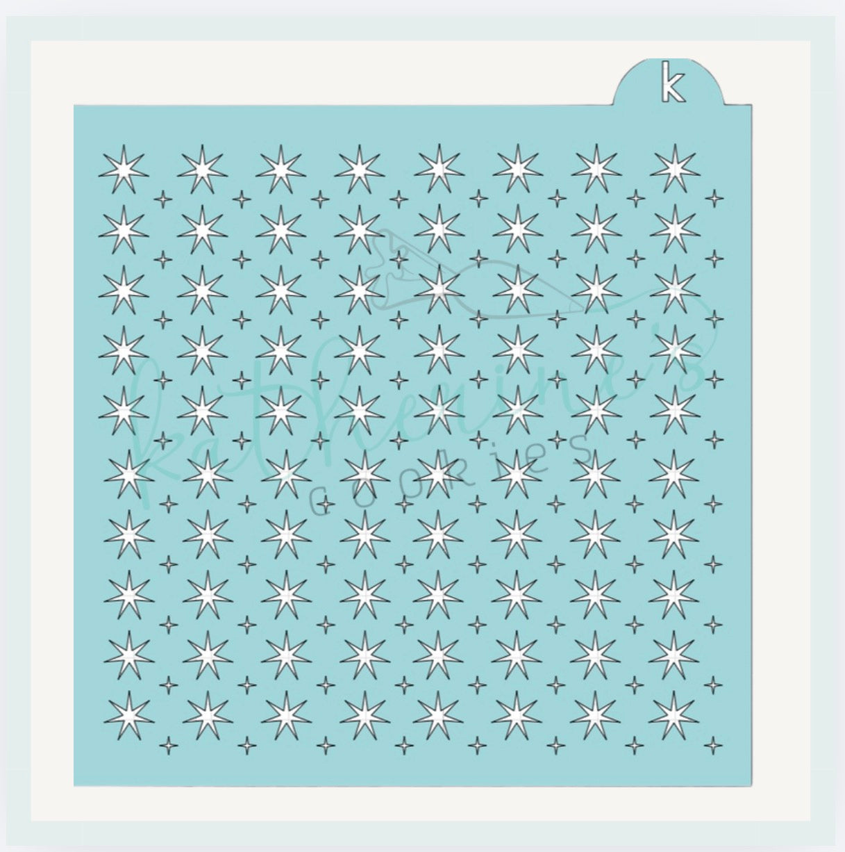 Sparkling Stars Pattern Cookie Stencil