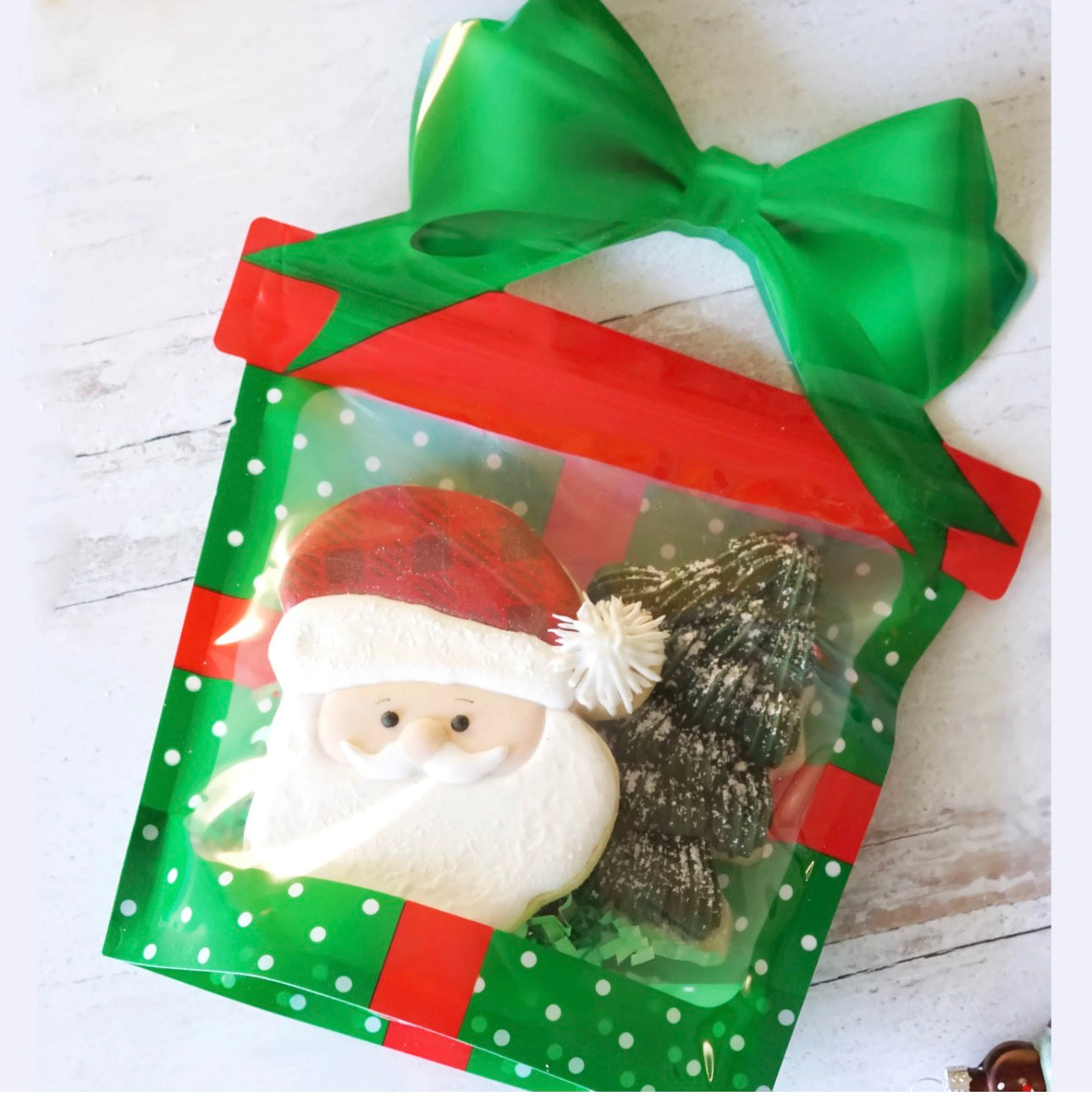 Green Gift Cookie Bag | Cookie Countess Cookie Packaging Bags | Set of 10 Bags