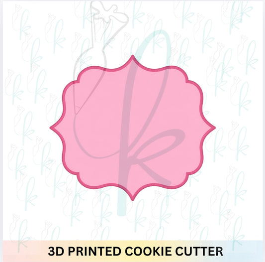 Ornate Square Plaque Cookie Cutter