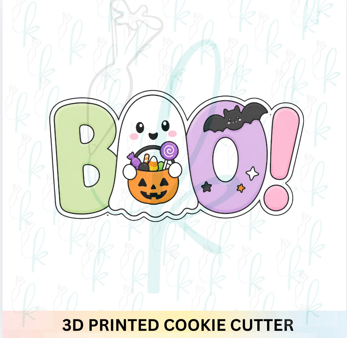 Boo Ghost Plaque Cookie Cutter