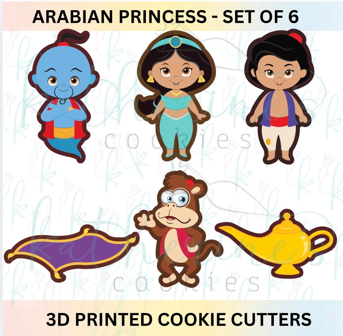 Arabian Princess - Set of 6 Cookie Cutters