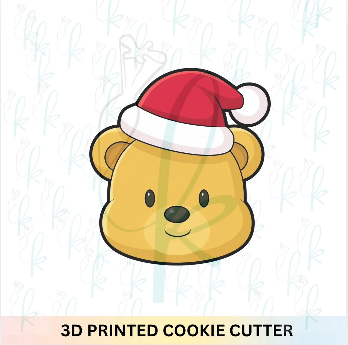 Christmas Yellow Bear Cookie Cutter