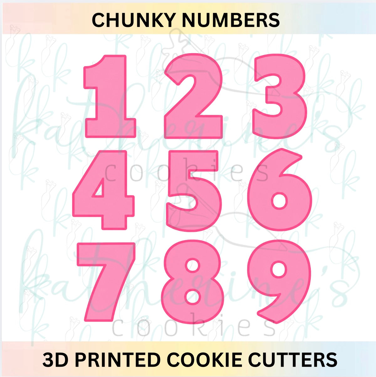 Chunky Numbers Cookie Cutters