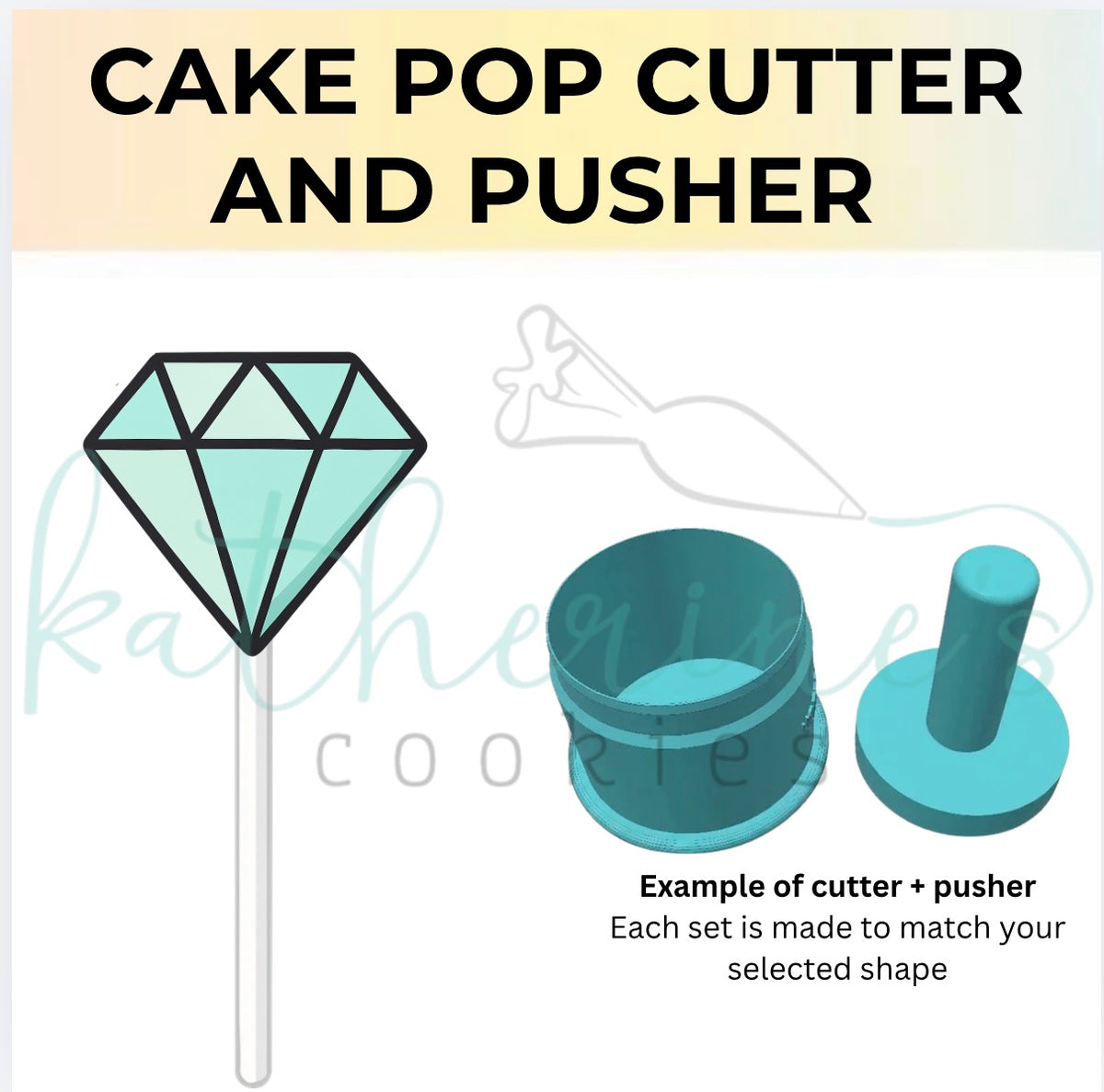 Diamond - Cake Pop Cutter and Pusher