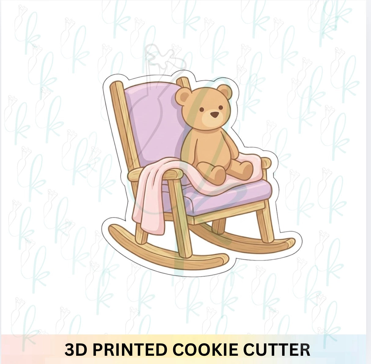Rocking Chair with Teddy Cookie Cutter