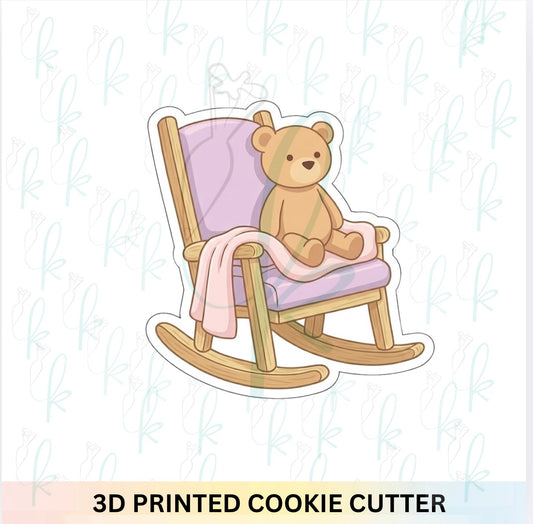 Rocking Chair with Teddy Cookie Cutter