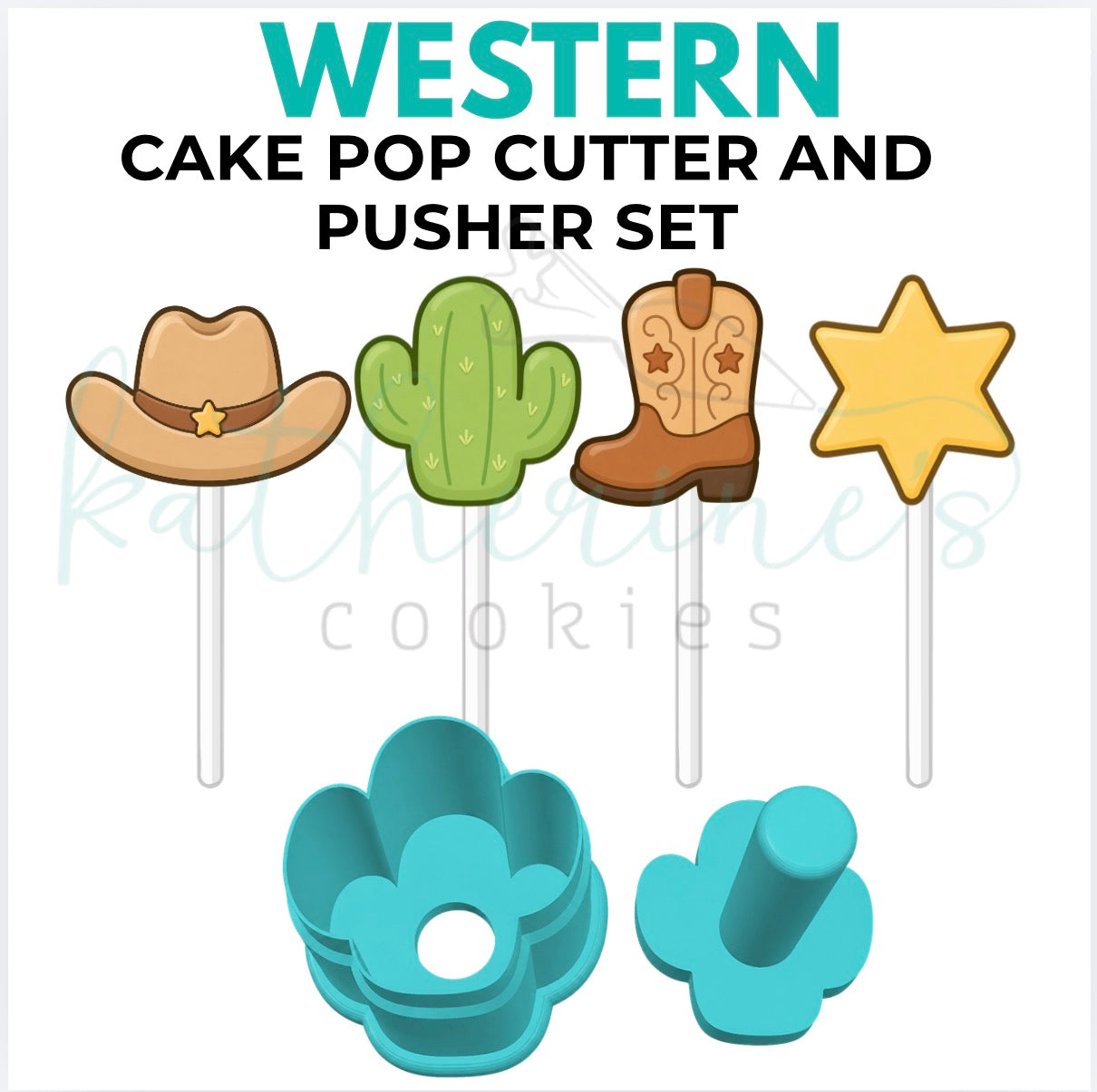 Western Set - Cake Pop Cutters and Pushers