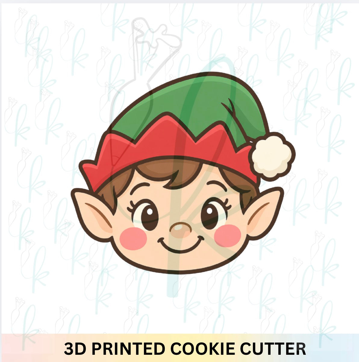 Vintage Elf Face Cookie Cutter