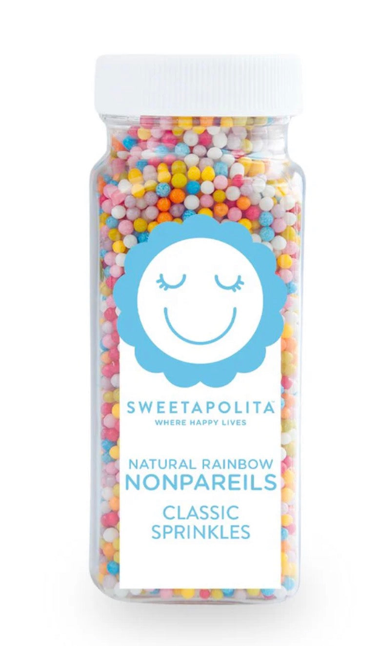 Sweetapolita Natural Rainbow Nonpareils, 4 oz