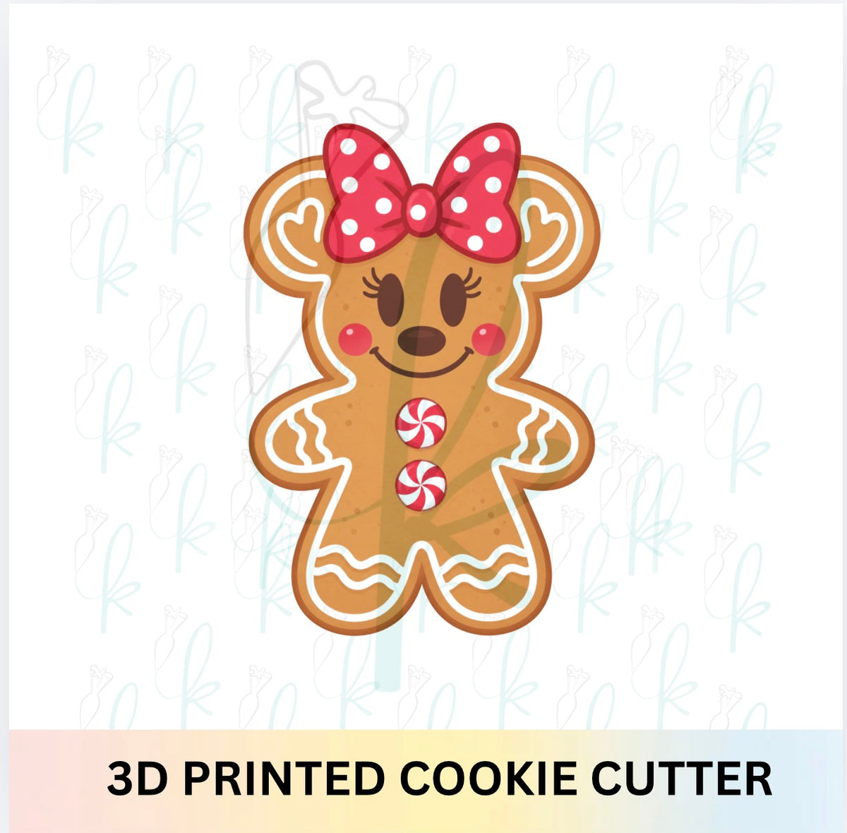 Gingerbread Bow Mouse Cookie Cutter