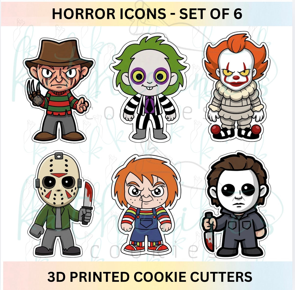 Horror Icons - Set of 6 Cookie Cutters