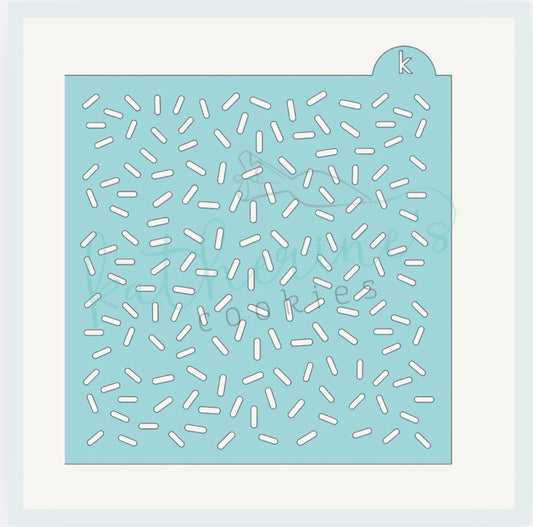 Sprinkles Cookie Stencil