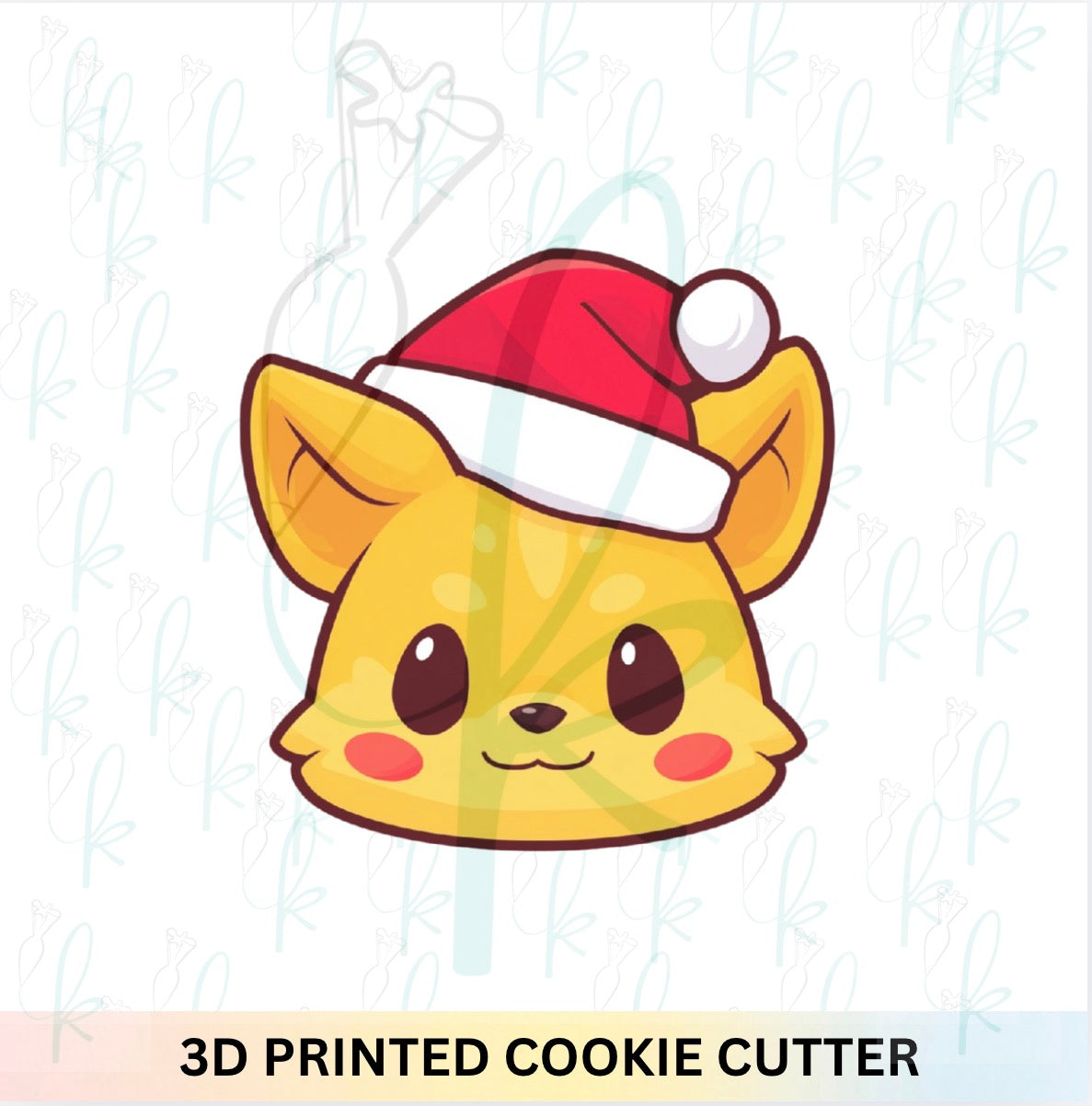 Christmas Yellow Mouse Cookie Cutter