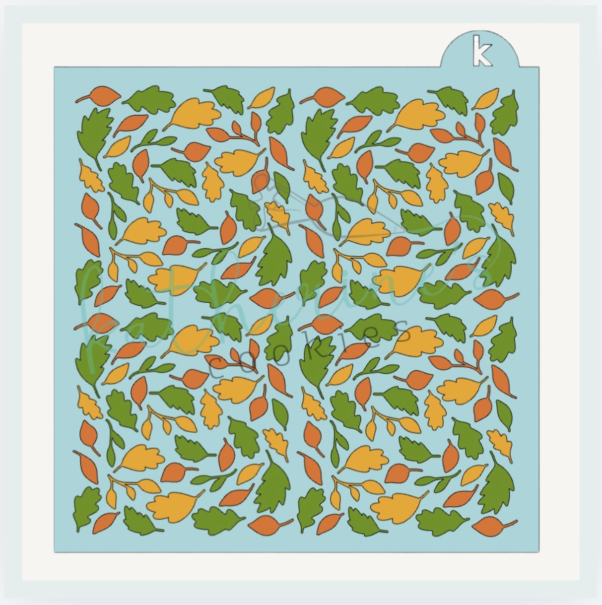 Fall Leaves Three Piece Cookie Stencil