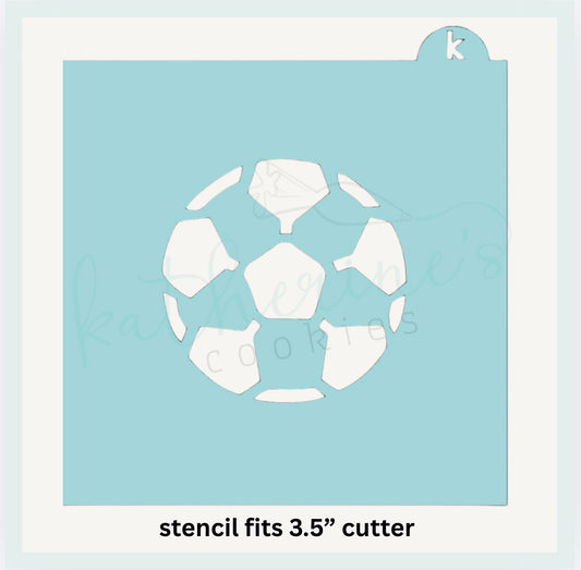 Soccer Ball Cookie Stencil