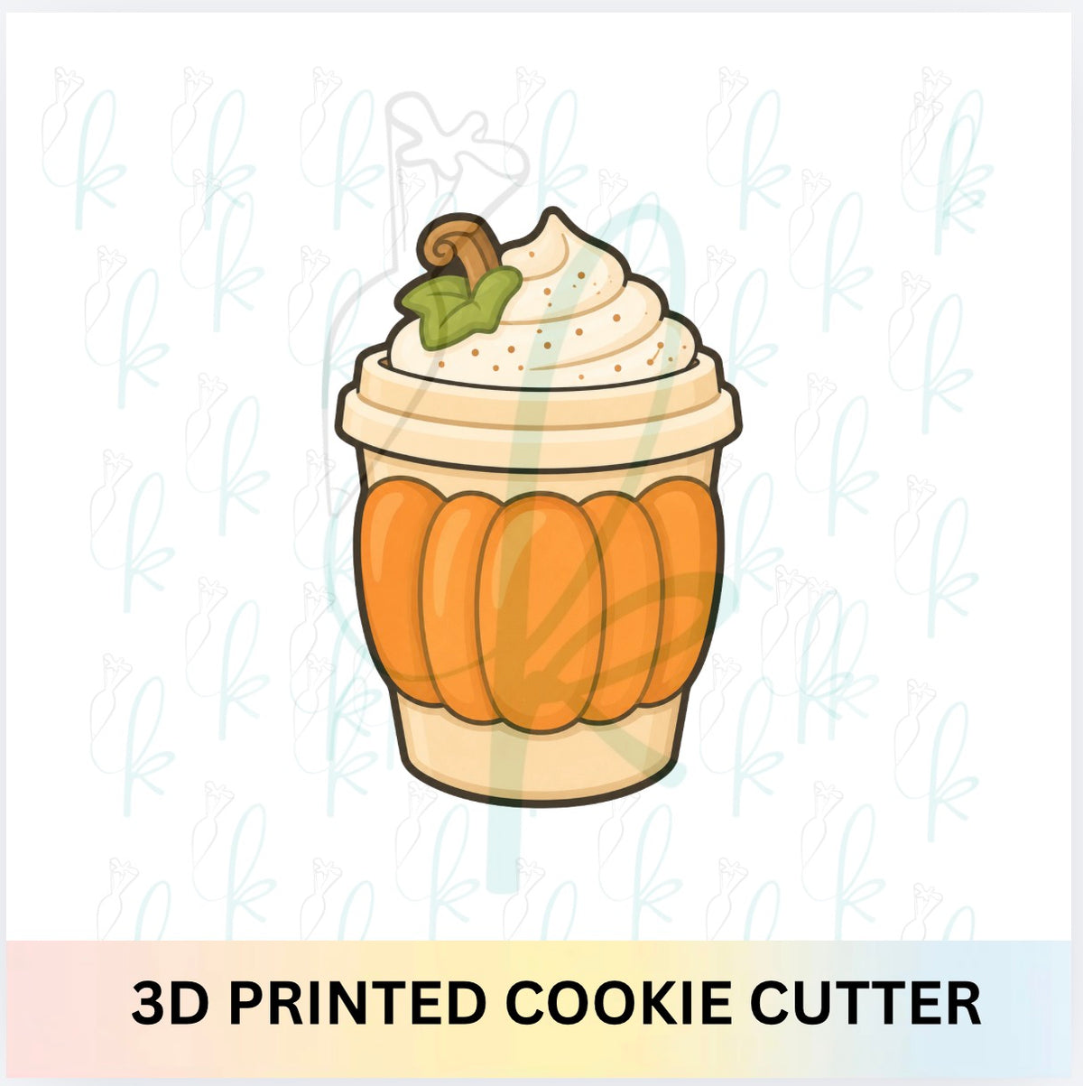 Pumpkin Latte 3D Printed Cookie Cutter